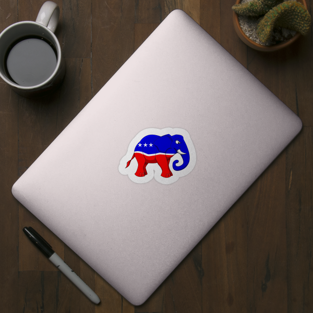 Republican Elephant by Wickedcartoons